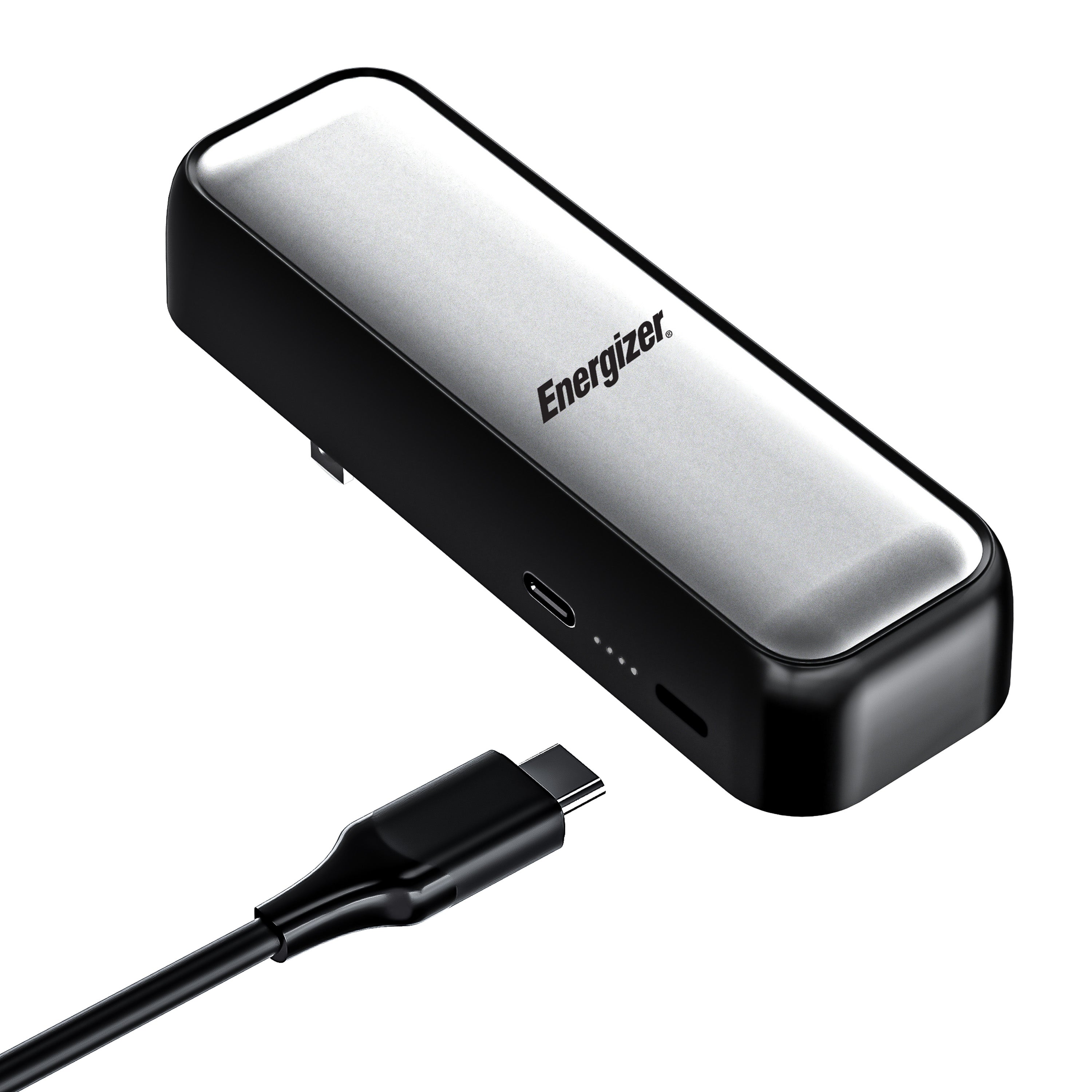 Energizer 5000mAh USB-C Power Bank with Wall Plug, Fast Charge Portable Charger for iPhone, Samsung Galaxy, iPad, MacBook, Tablets & Type-C Devices – Compact Travel Essential